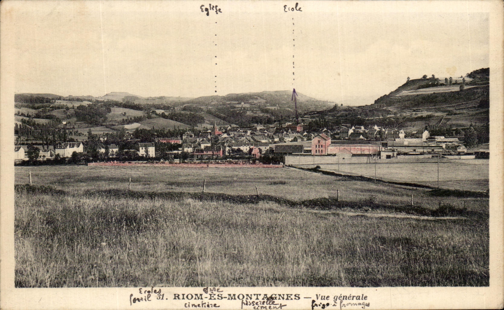 CPA Riom Es Mountains View