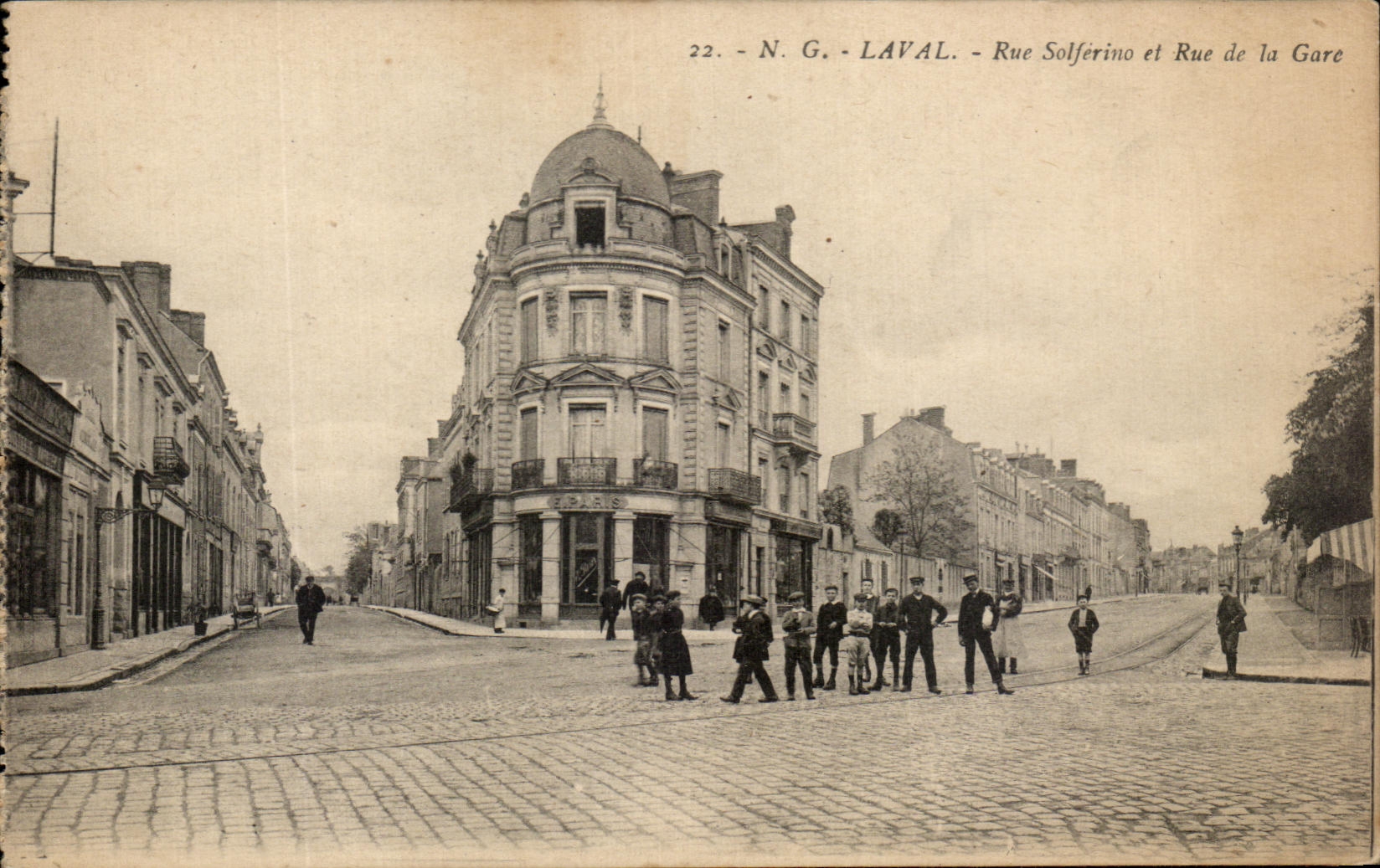 Calle Solferino de CPA Laval y ruda de Station Children