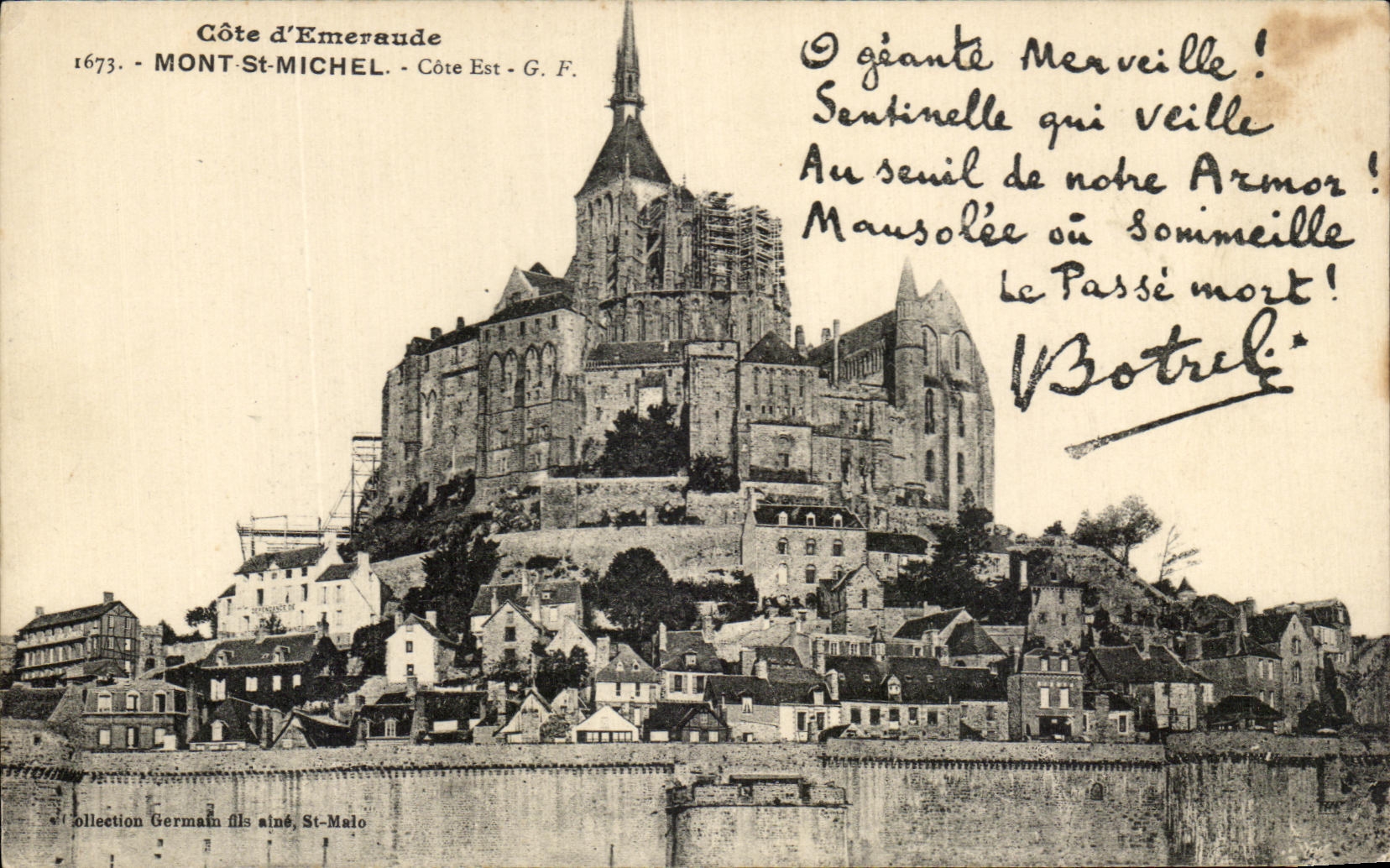 CPA Cote d'Emeraude Mont St Michel cote est Botrel