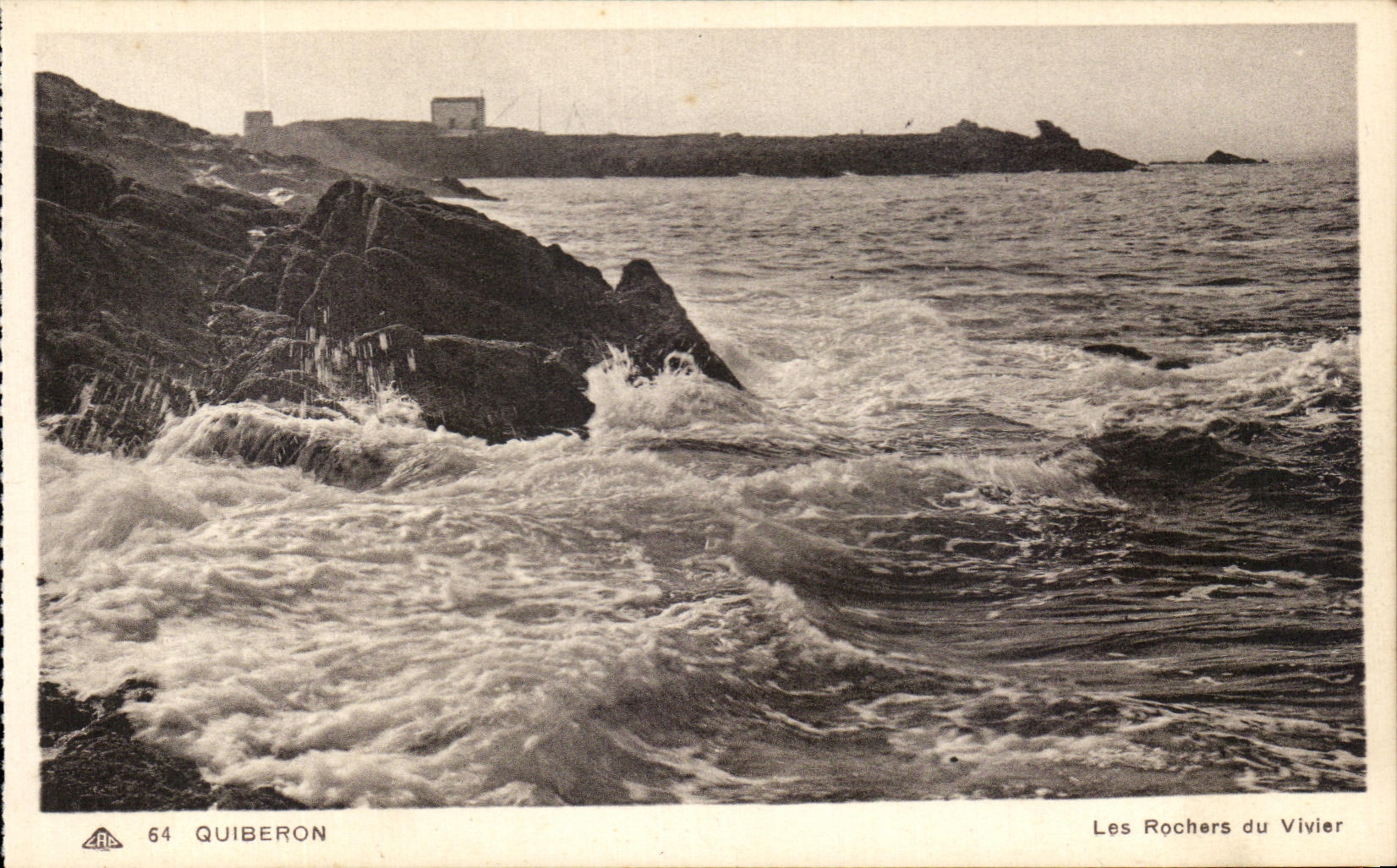 CPA Quiberon Les Rochers Du Vivier