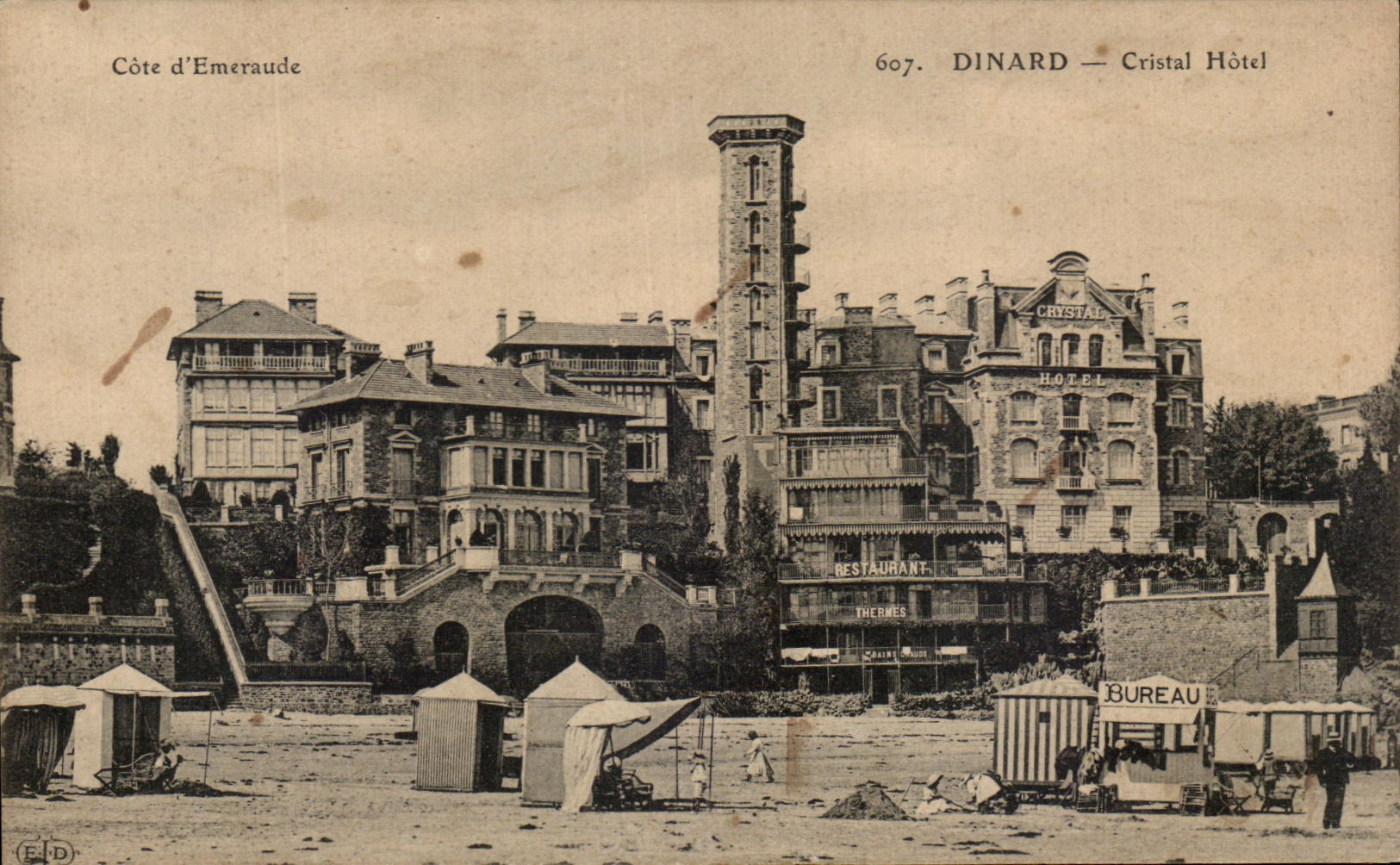 CPA Cote D'emeraude Dinard Cristal Hotel