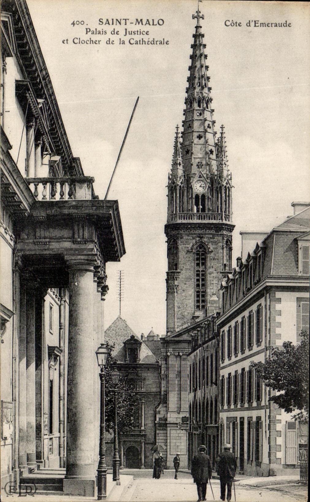 CPA Saint Malo Law courts And bell-tower Of the Cathedral