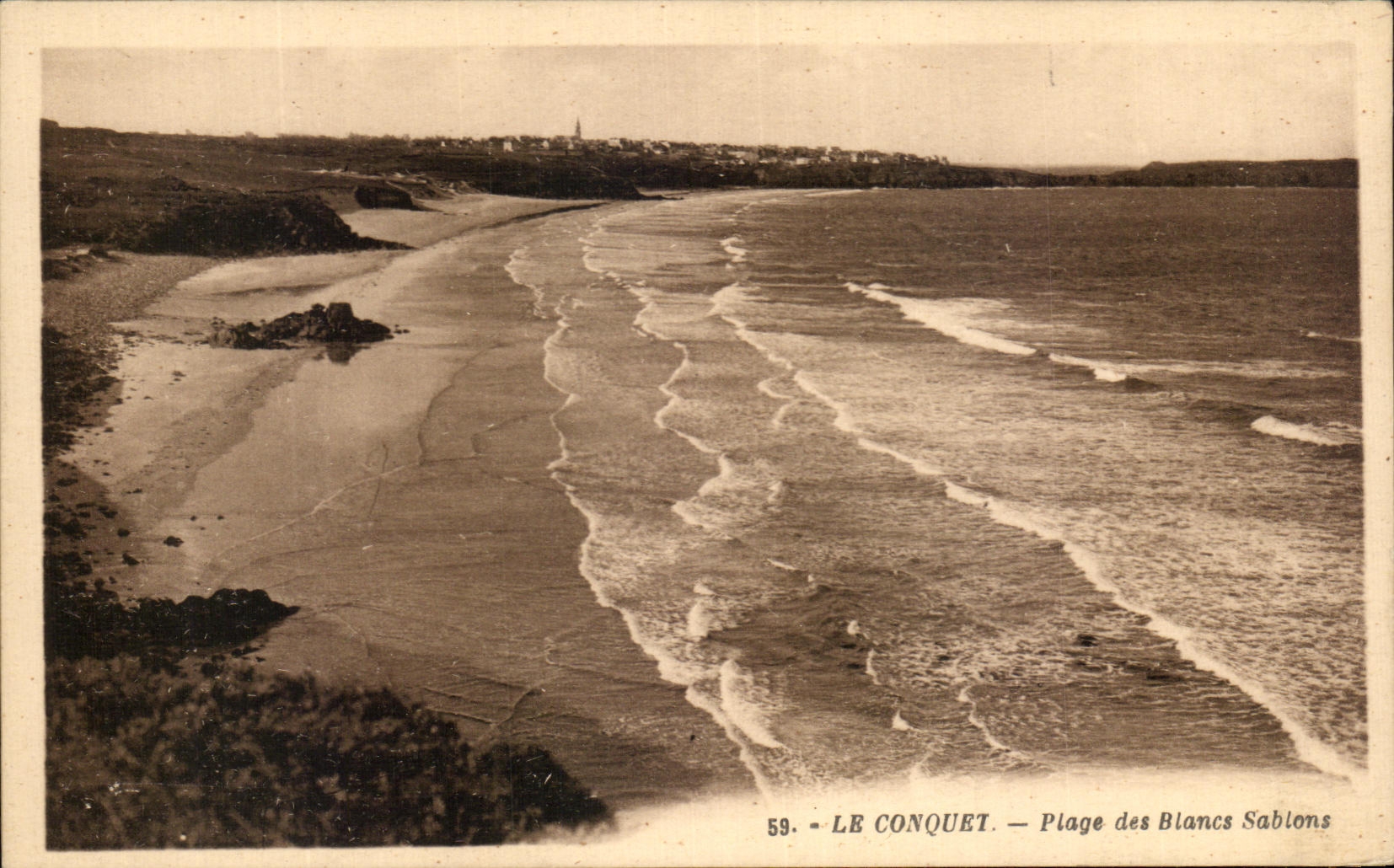 CPA Le Conquet Plage des Blancs Sablons