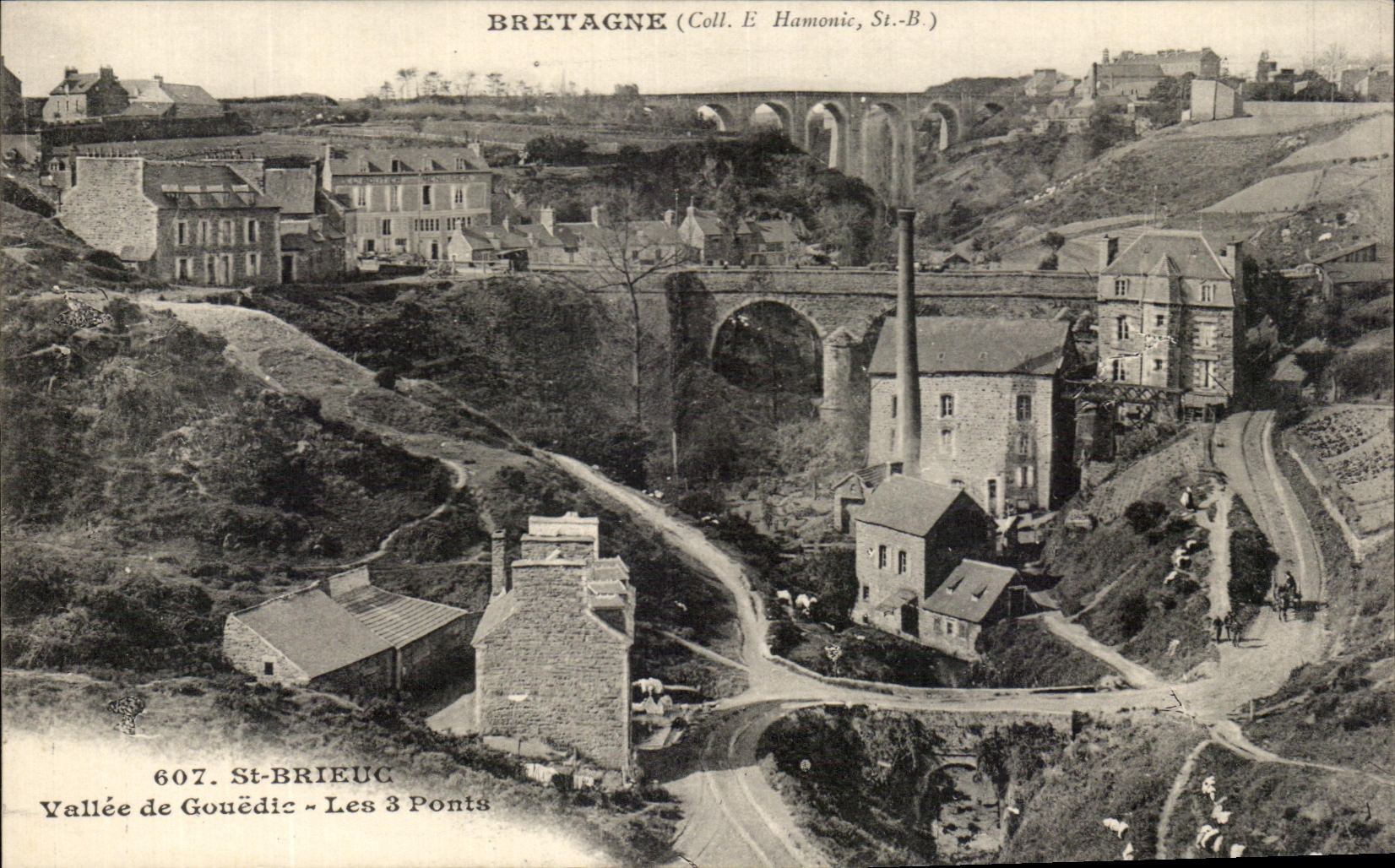 CPA St Brieuc Vallee de Gouedic Les 3 Ponts