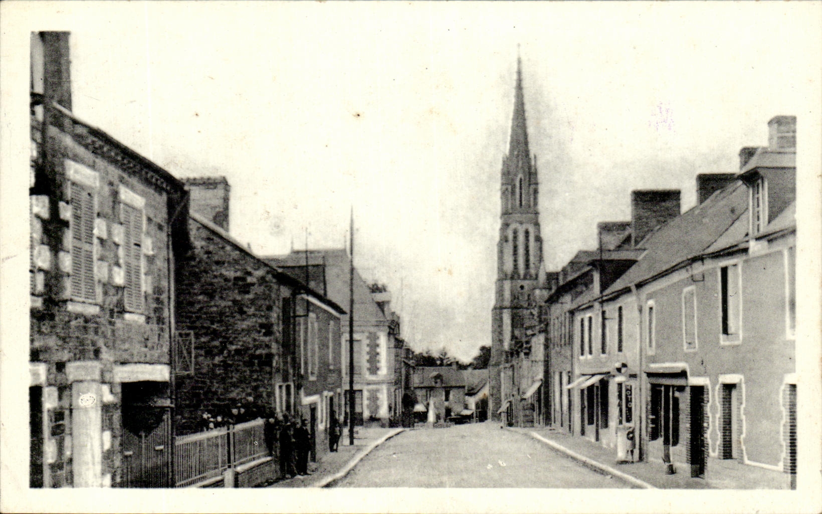 Calle principal de Aubin D Aubigne del santo de CPA