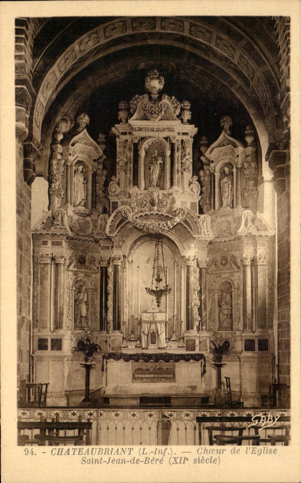 CPA Chateaubriant Chorus of I' Eglise Saint Jean de Bere