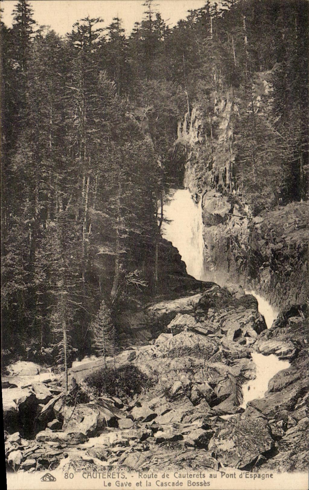 CPA Cauterets Road of Cauterets to the Bridge of Spain
