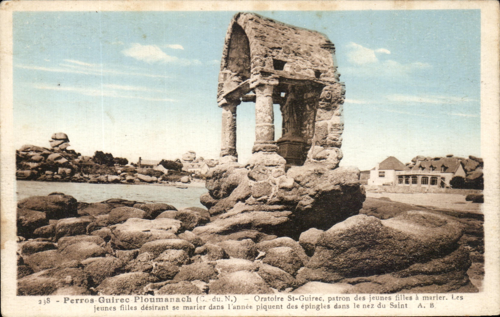 CPA Perros Guirec Ploumanch Oratoire St Guirec