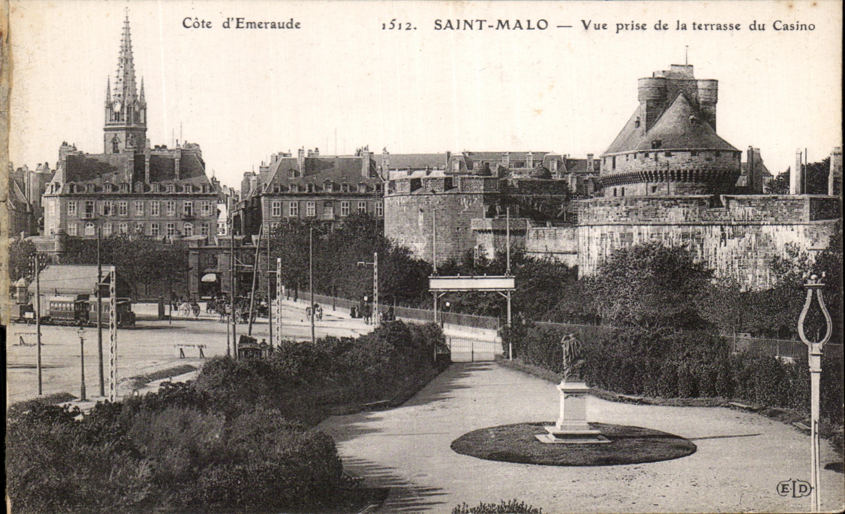 CPA Saint Malo Seen from Of the Terrace Of the Casino Tram