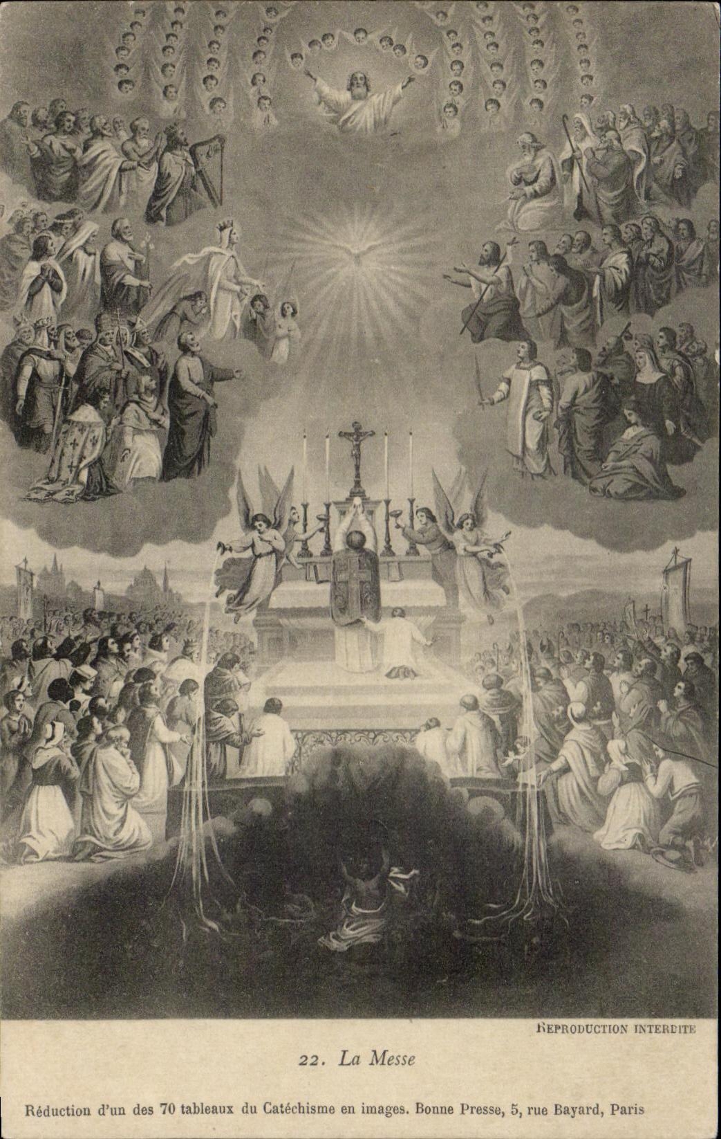 CPA La Messe