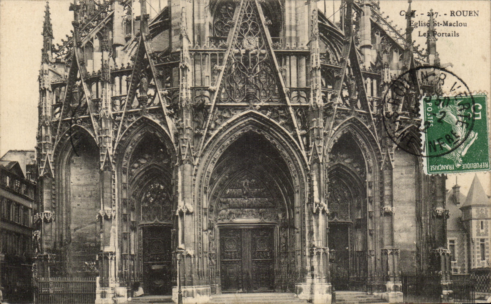 CPA Rouen Church St maclou Gates