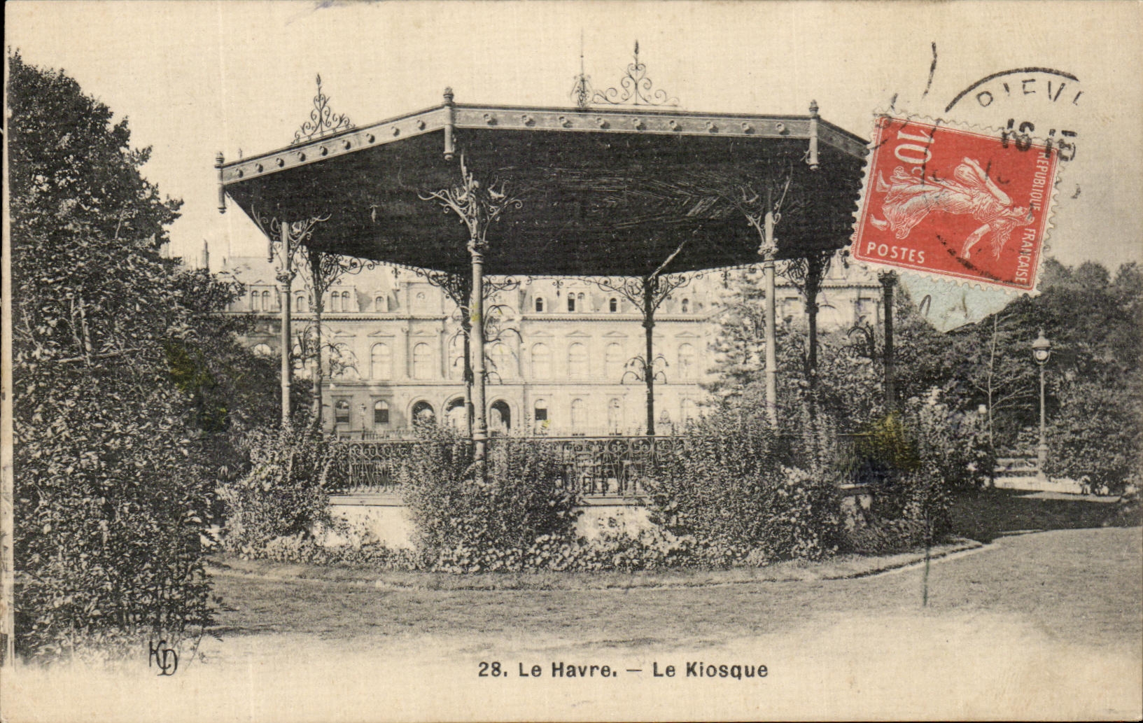 CPA Le Havre the Kiosk