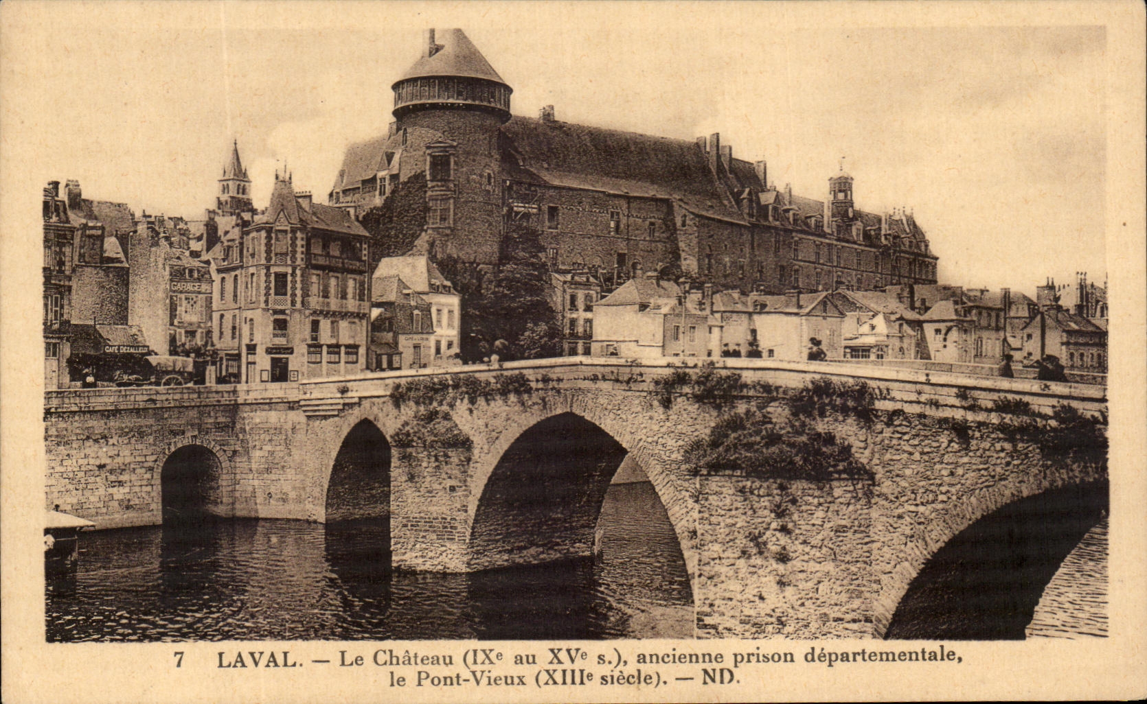 CPA Laval la prision departamental vieja del castillo el puente viejo