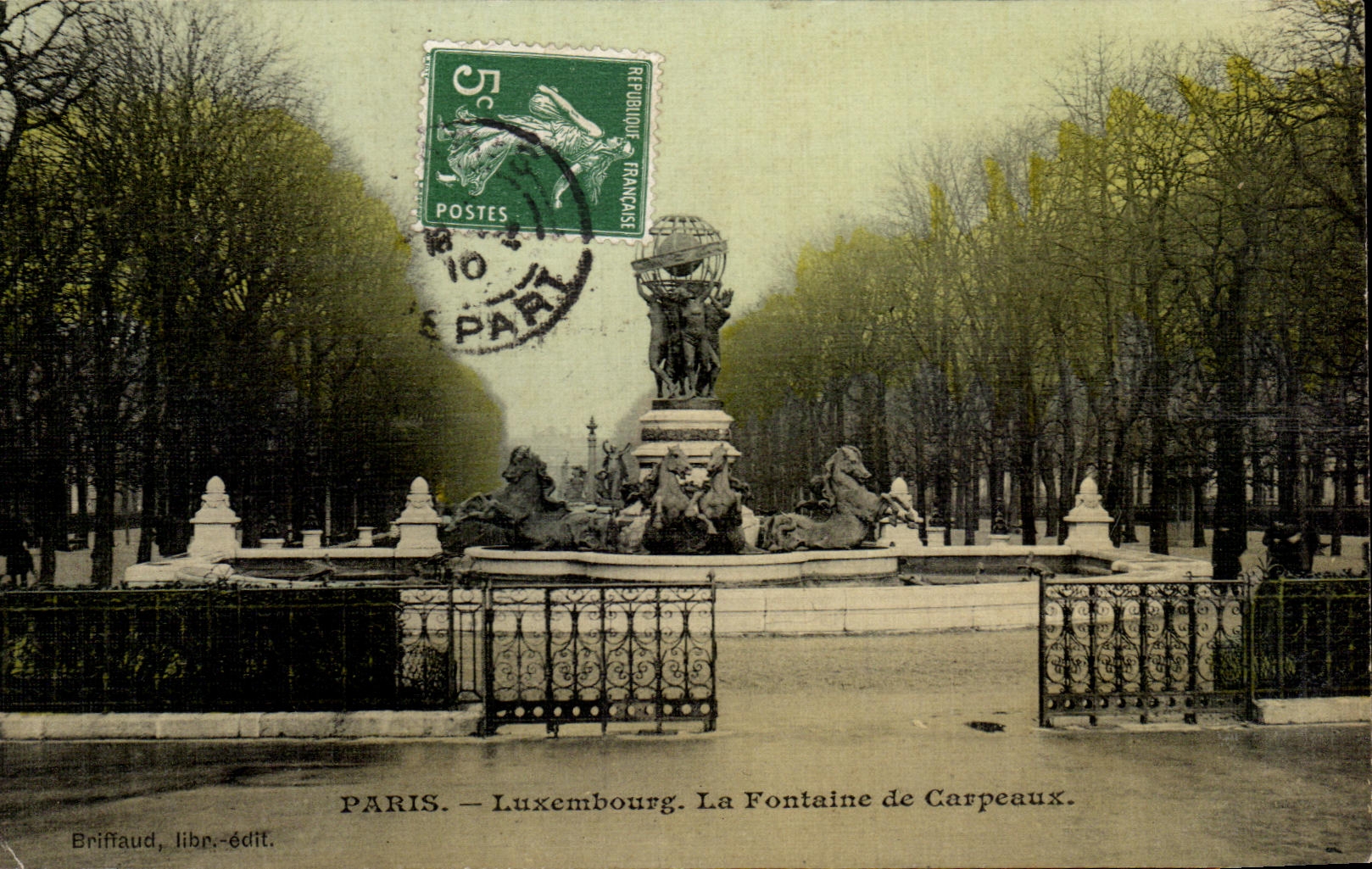 CPA Paris Luxembourg the Fountain of Carpeaux