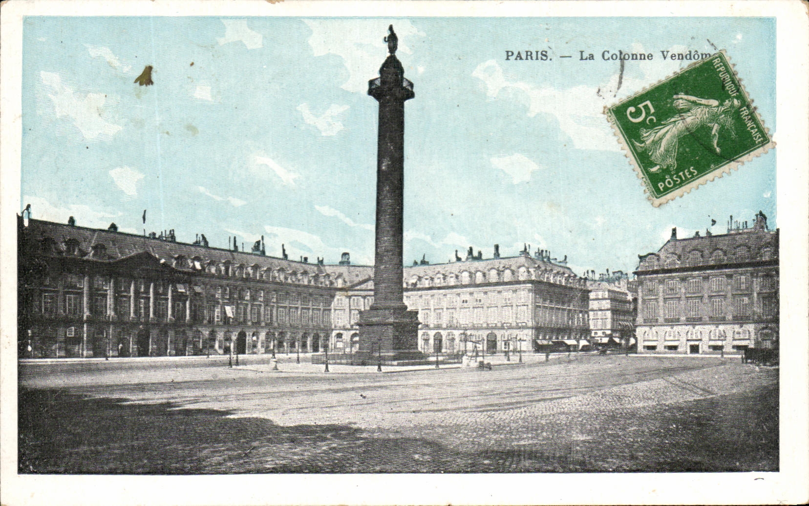 CPA Paris La Cotonne Vendome