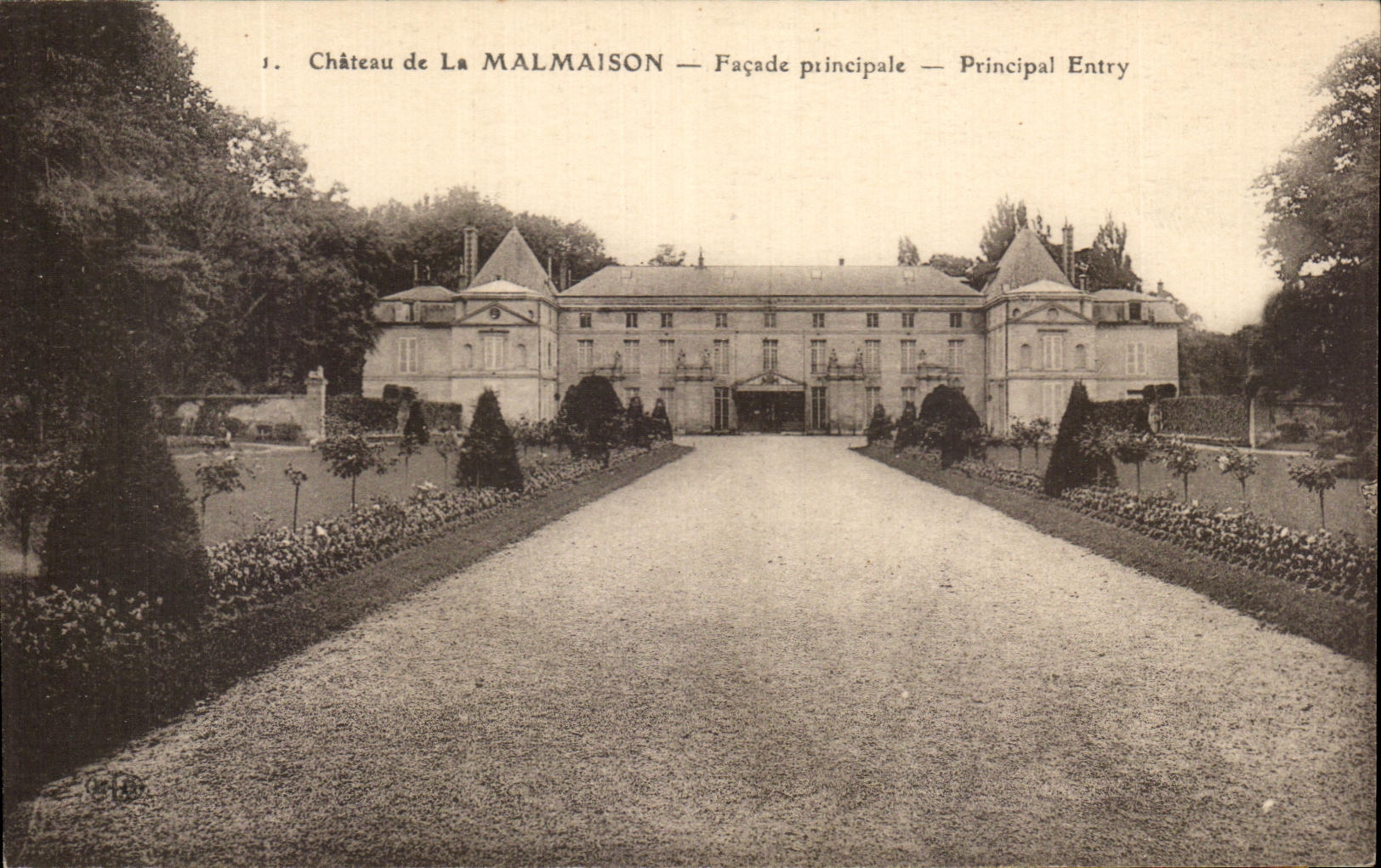 CPA Chateau De La Malmaison Facade Principale