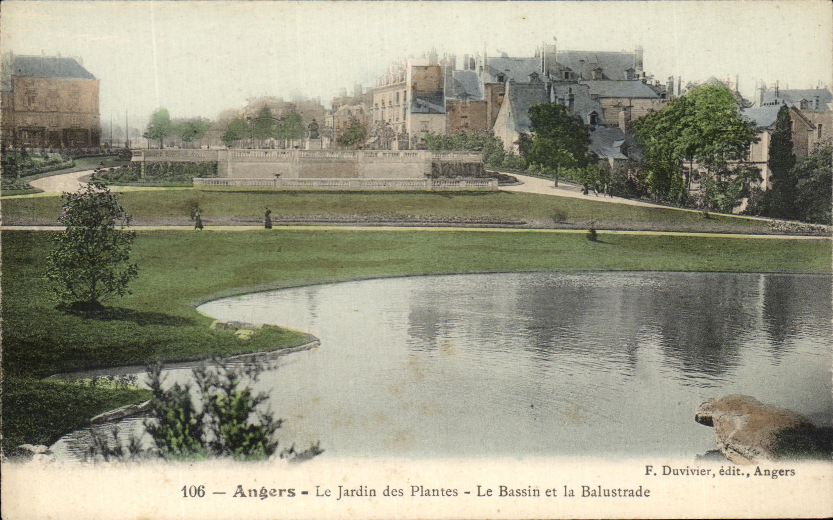 CPA Angers Le Jardin Des Plantes Le Bassin Et La Balustrade