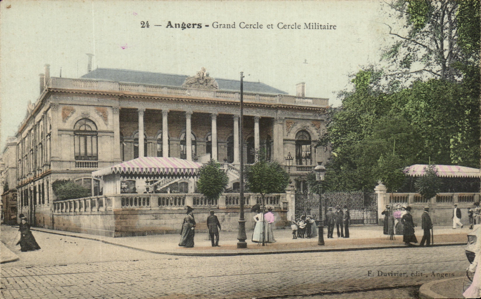 CPA Angers Grand Cercle Et Cercle Militaire Militaria