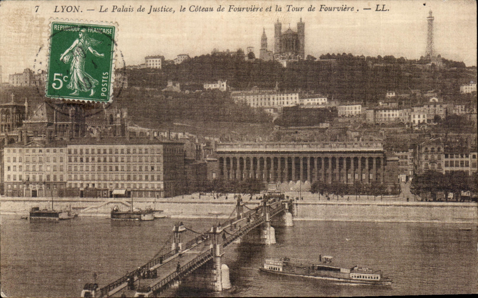 CPA Lyon Law courts the Slope of Fourviere and the Tower of