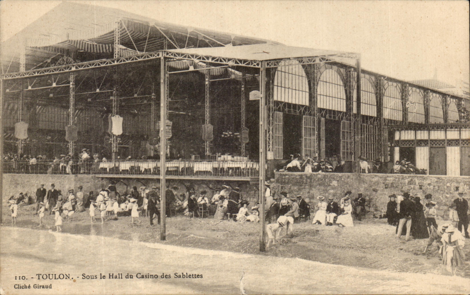CPA Toulon Under the Hall of the Casino of Sablettes