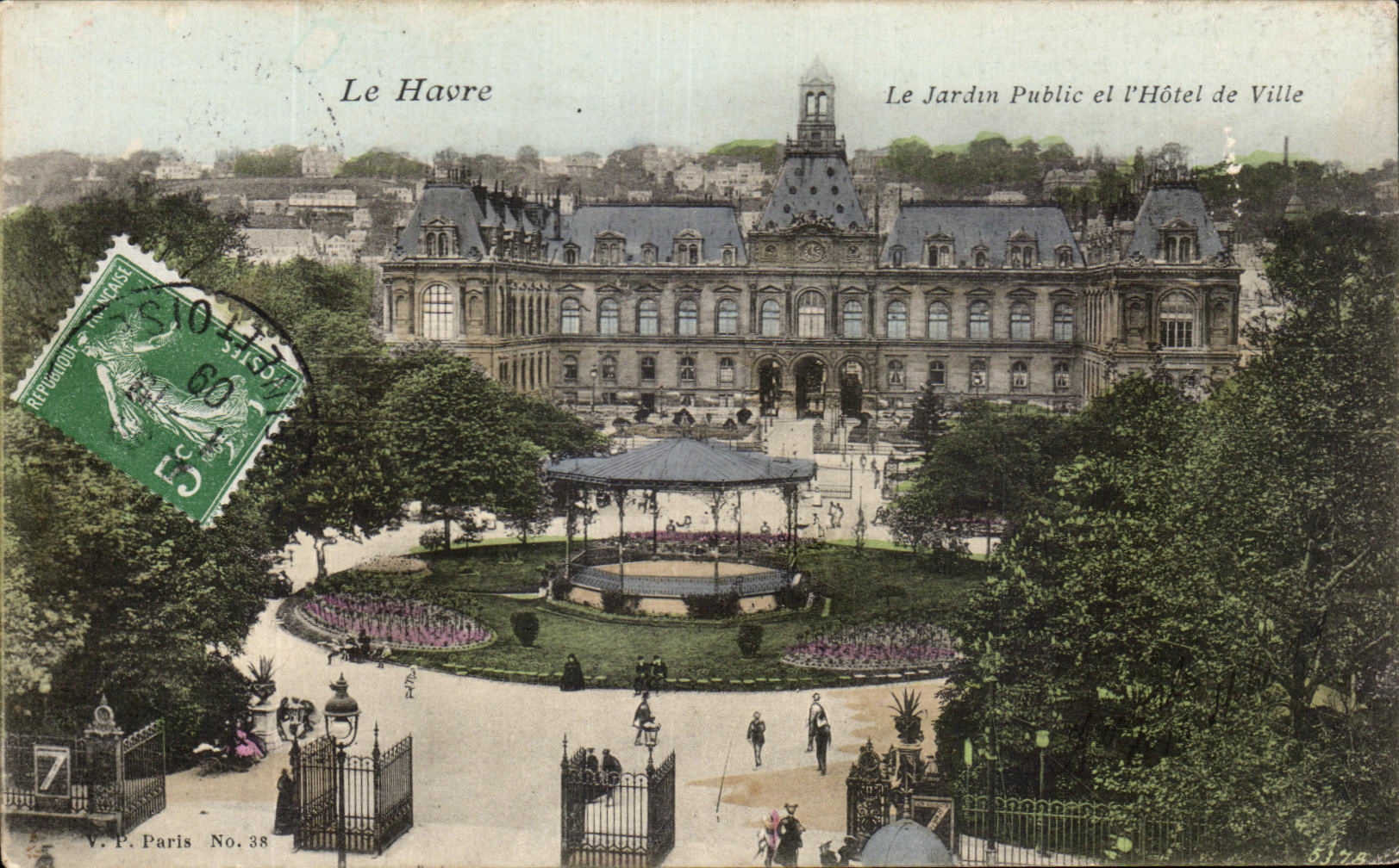 CPA Le Havre Garden And el ayuntamiento