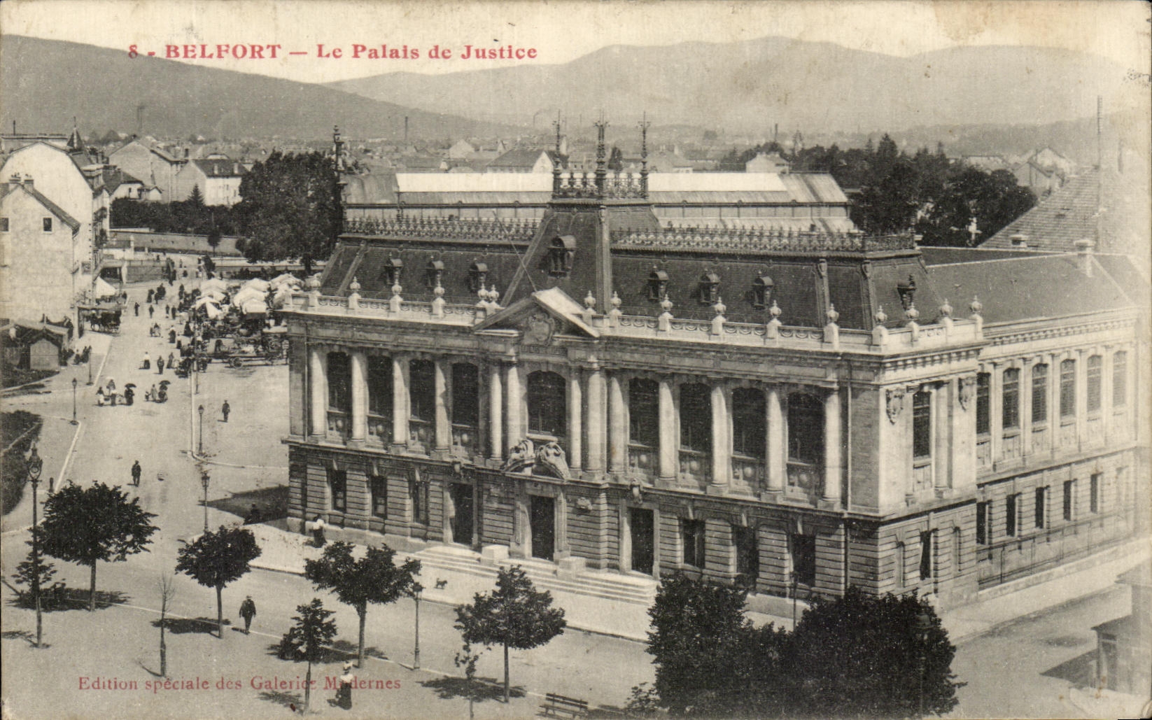 CPA Belfort Le Palais De Justice Marche 