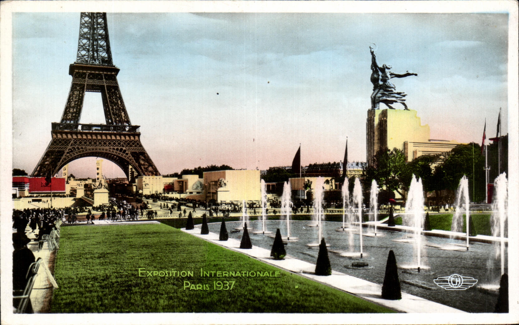 CPA Ecposition Internatonale Paris 1937 vue D'Ensemble Prise Des jardins