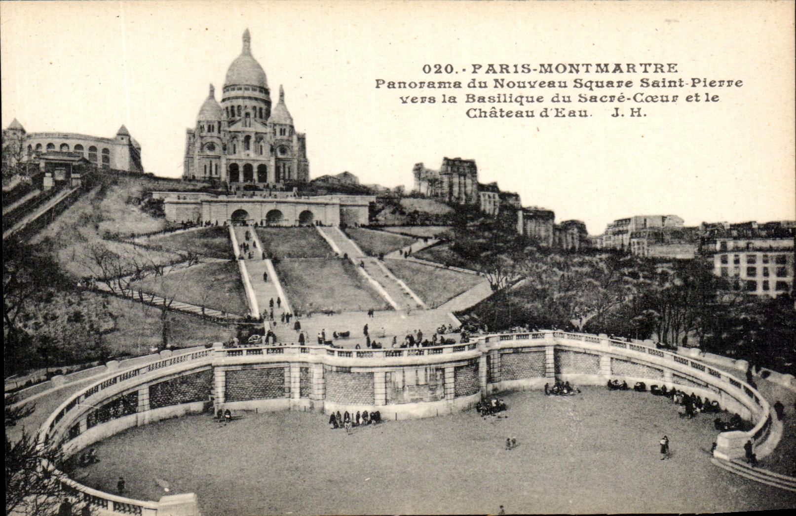 CPA Paris Montmartre Panorama Of the New Public garden Saint Pierre Towards