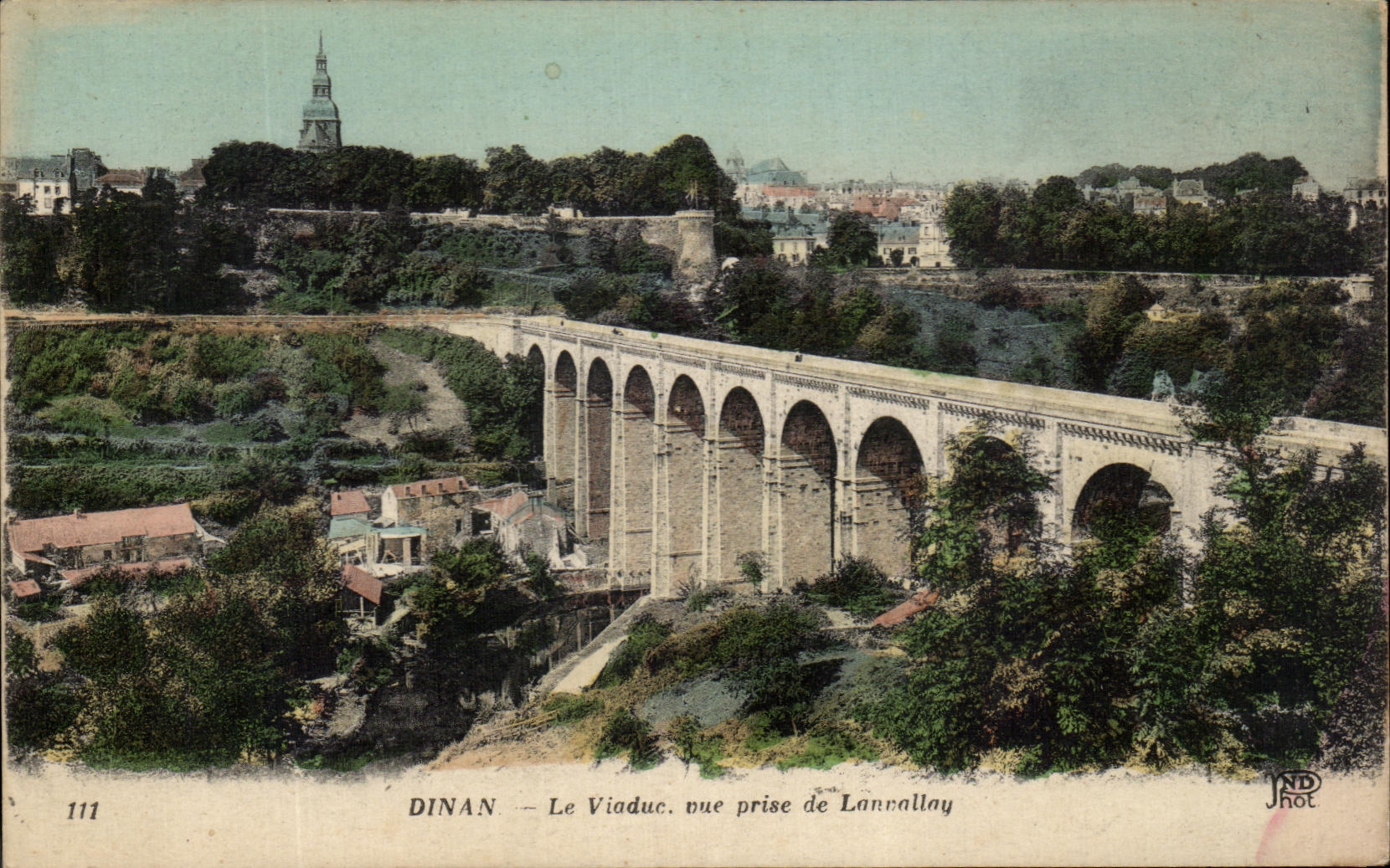 CPA Dinan Le viaduc Prise De Lanvallay