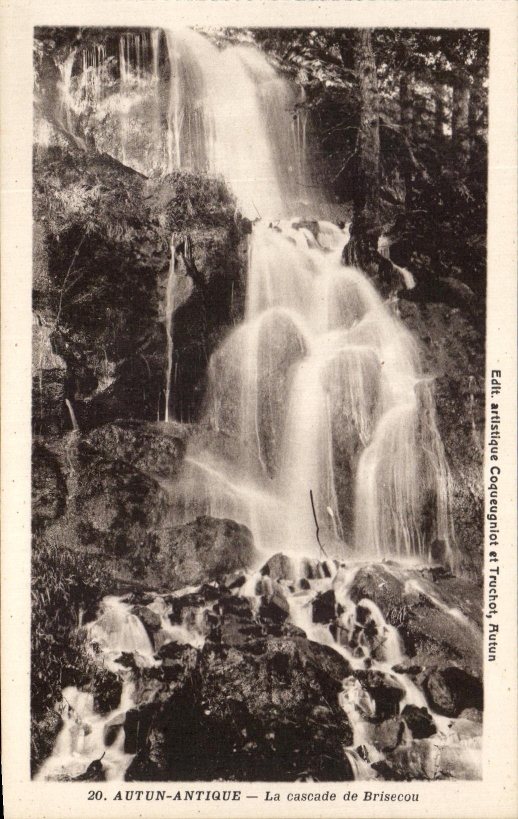 CPA Autun Antique La Cascade De Brisecou