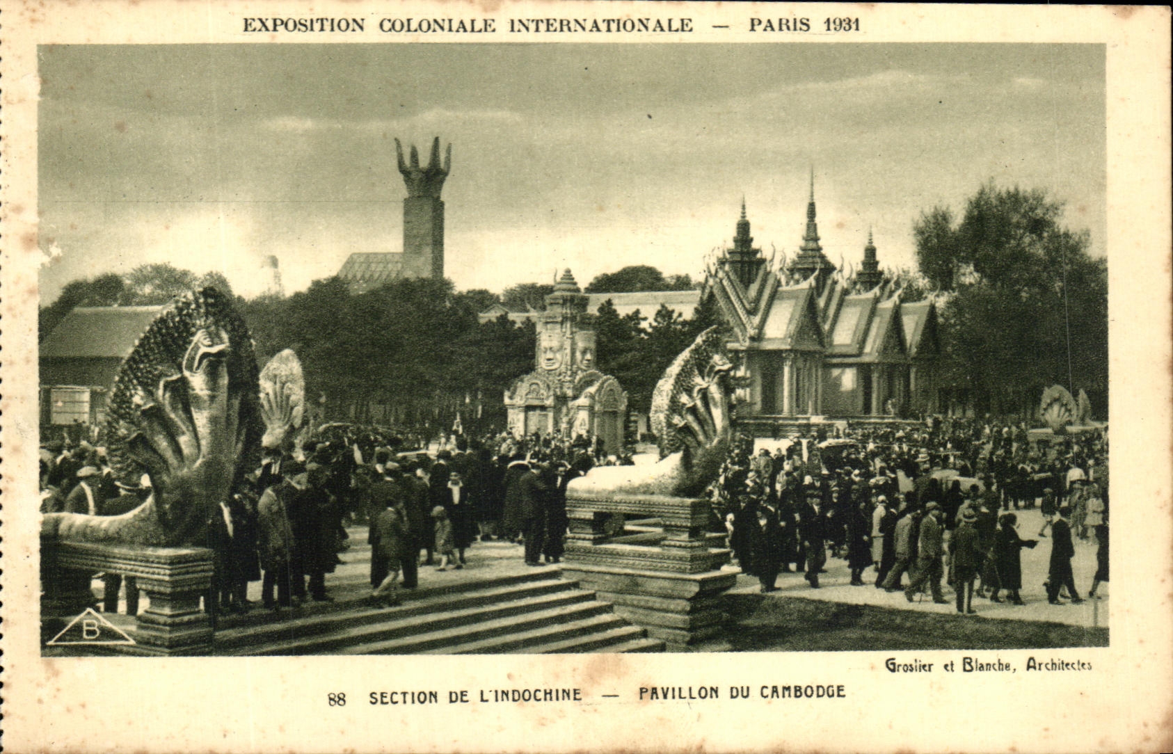 CPA Expostion Coloniale Internationale Paris 1931 Pavillon Du Cambodge