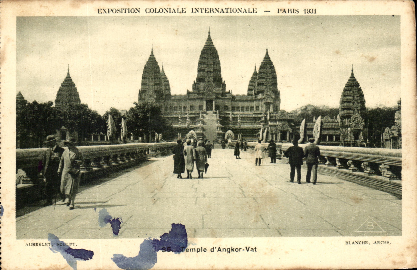 CPA Expostion Coloniale Internationale Paris 1931 Temple d'Angkor Vat