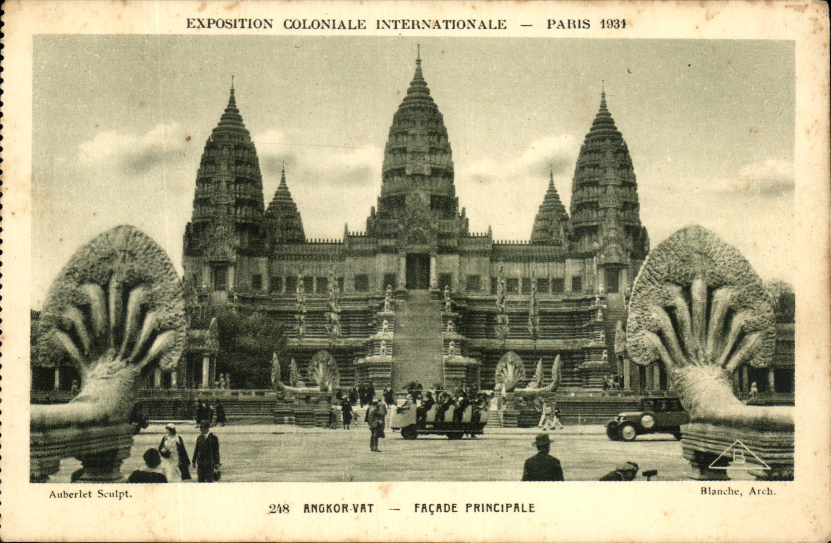 CPA Expostion Coloniale Internationale Paris 1931 Angkor Vat Facade Prinicipale