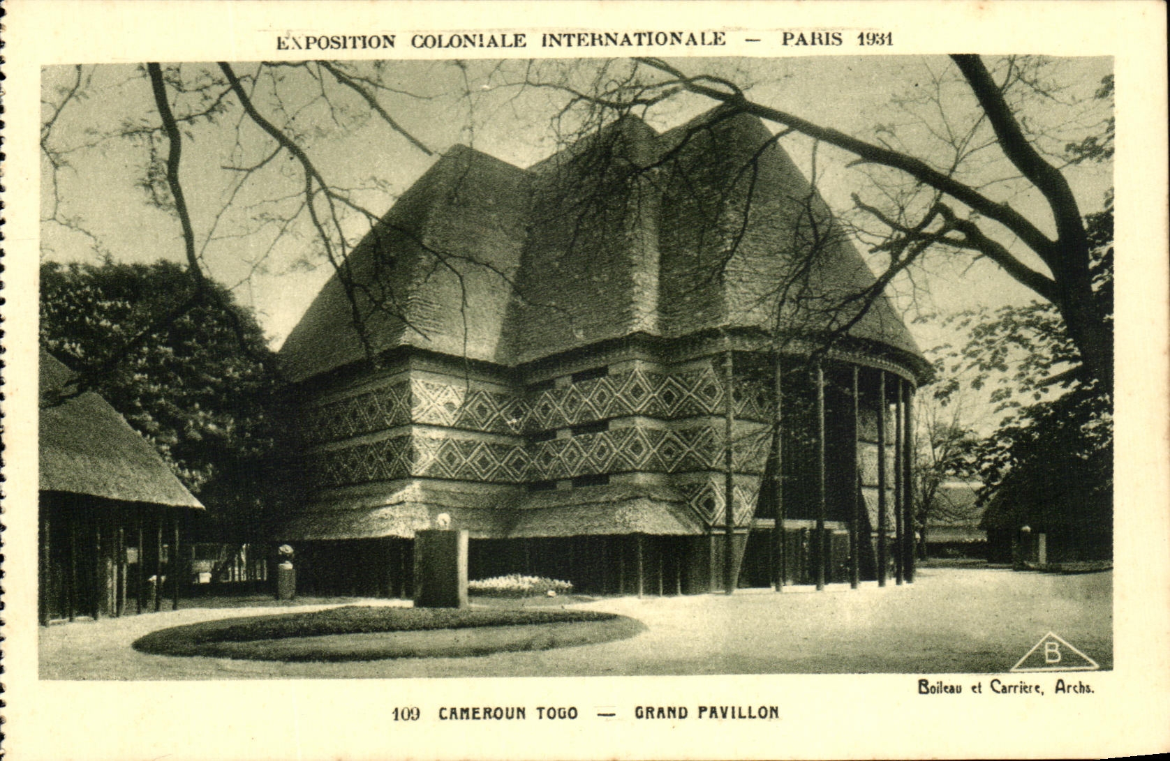 CPA Expostion Coloniale Internationale Paris 1931 Cameroun Togo Grand Pavillon