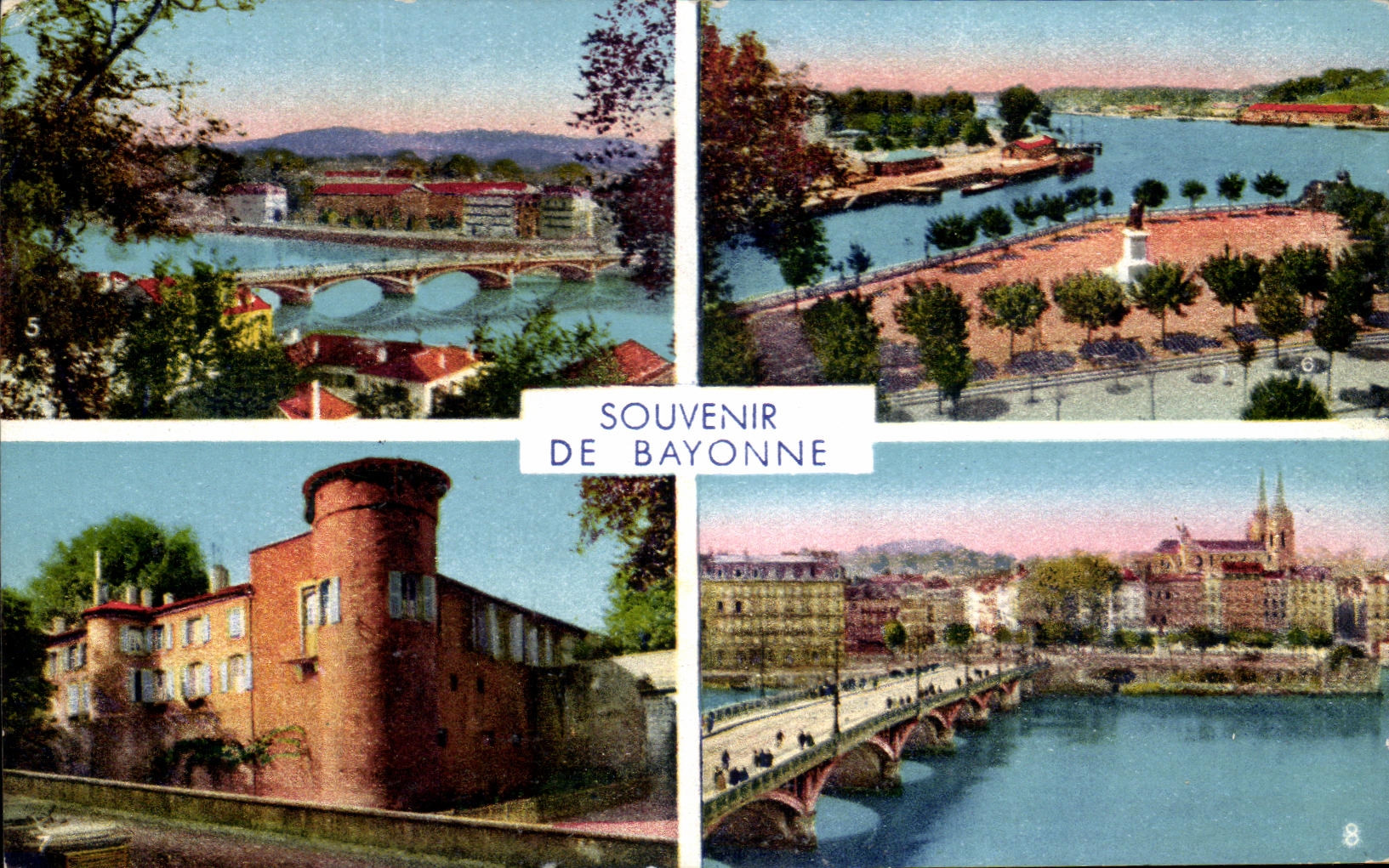 CPSM Souvenir De Bayonne