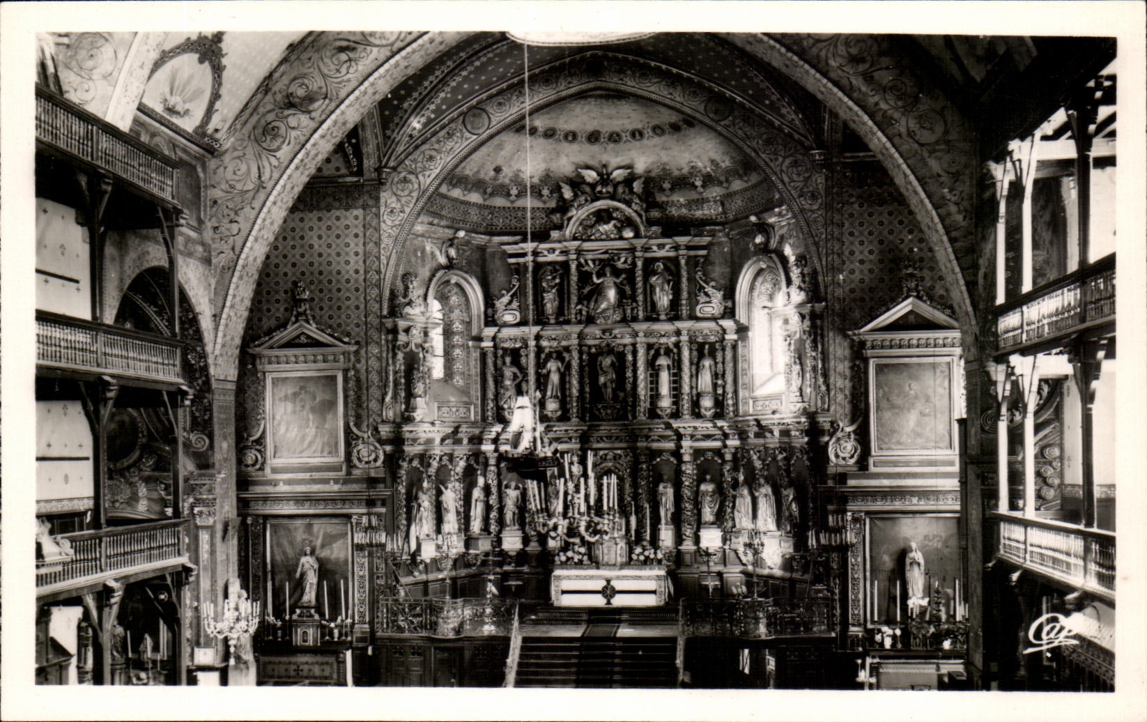 CPSM St Jean de Luz Interieur de l'Egluise St Jean Baptiste