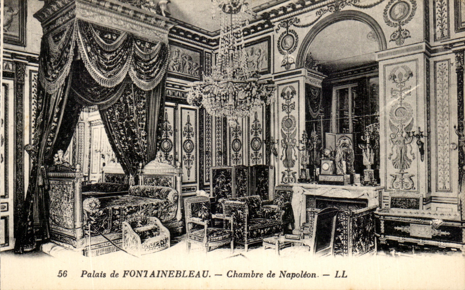 CPA Palais de Fontainbleau Chambre de Napoleon 1er