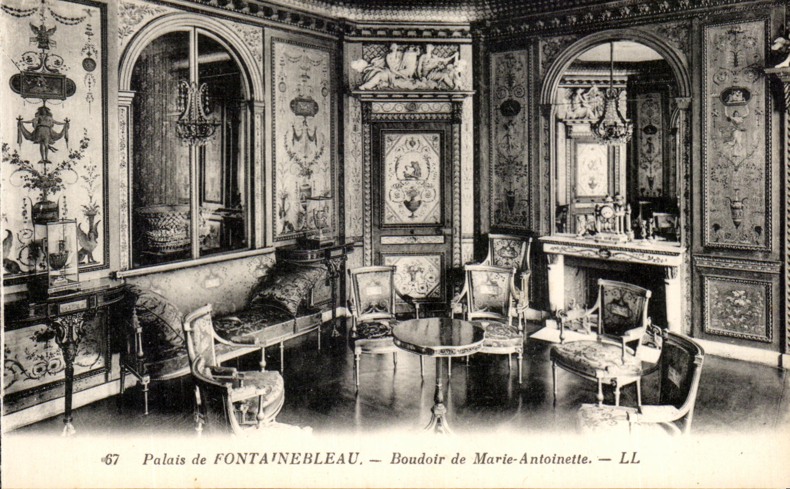 CPA Palais de Fontainbleau Boudoir de Marie Antoinette