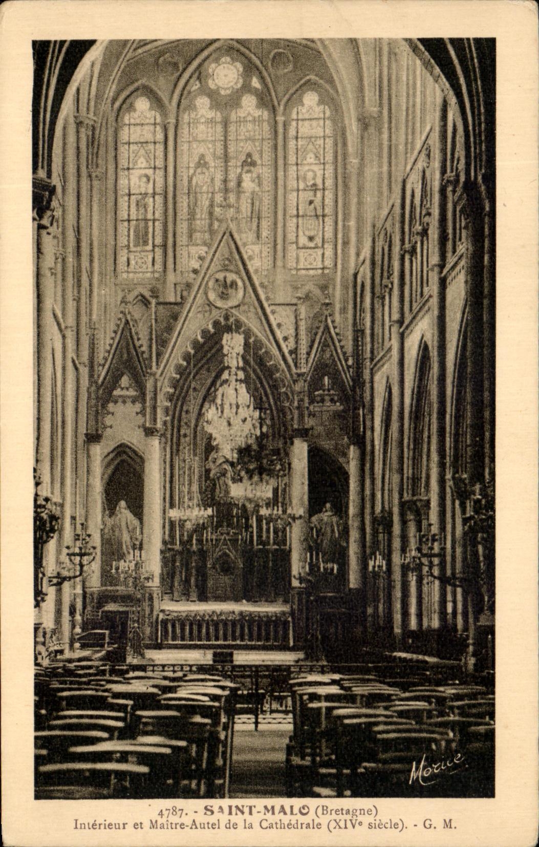 CPA Saint Interior Malo and Main Furnace bridge of the Cathedral