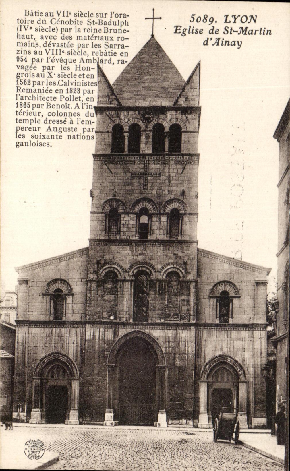 CPA Lyon Church of St Martin D' Ainay