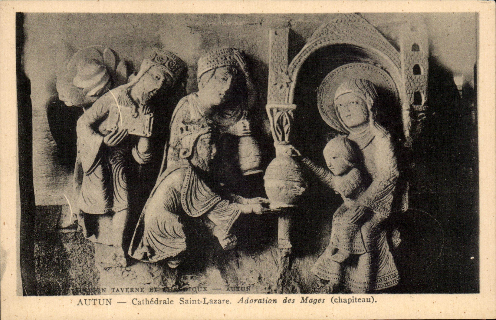 CPA Autun Cathedrale Saint Lazaire Adoration des mages