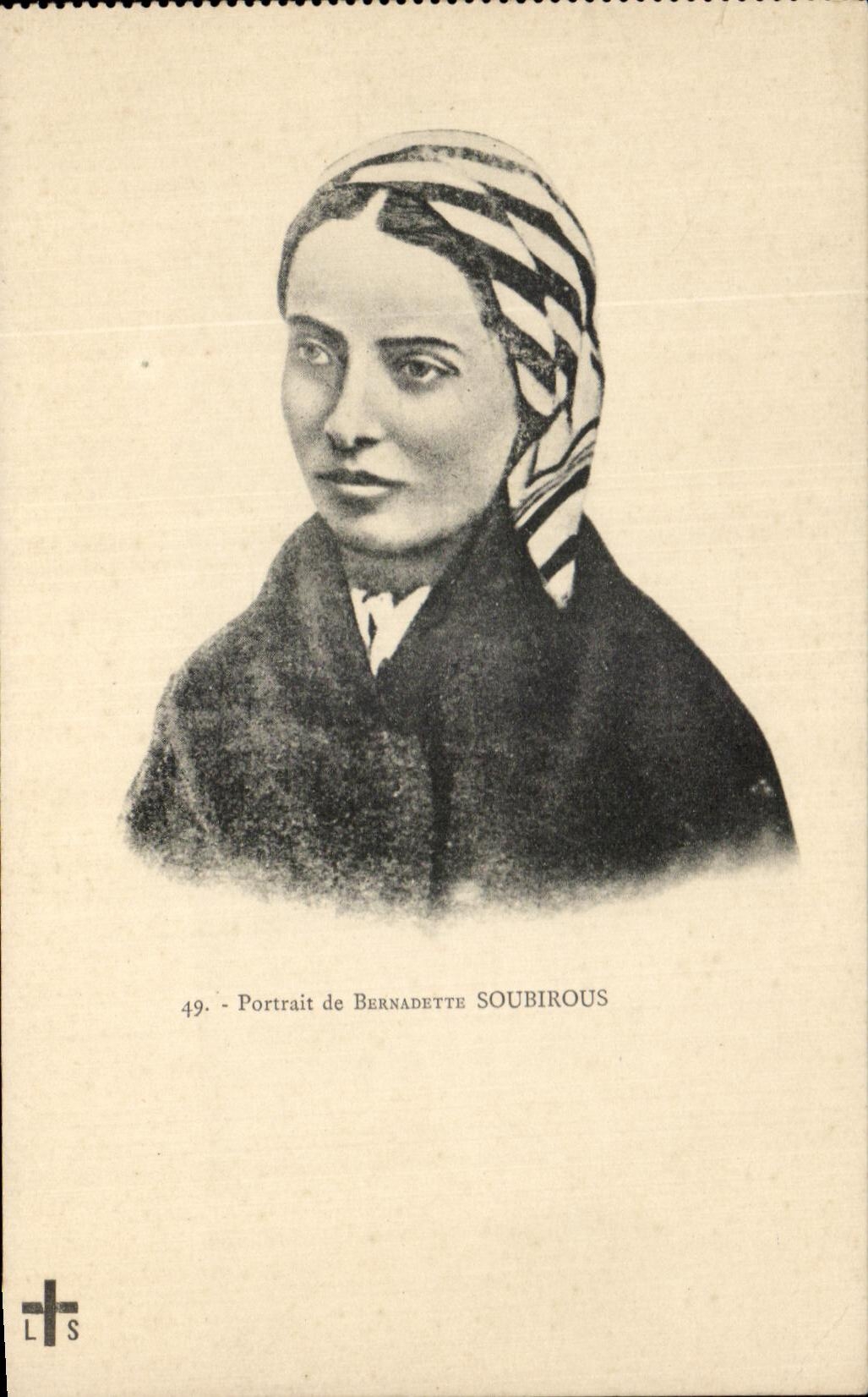 CPA Portrait de Bernadette Soubirous Lourdes