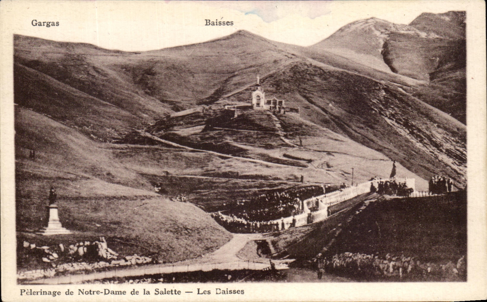 CPA Gargas Falls Pilgrimage of Notre Dame of Salette Daisses