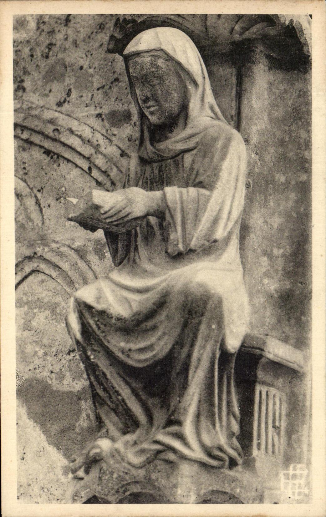 CPA Cathedrale De Chartres Vie Contemplative Portail Noro 