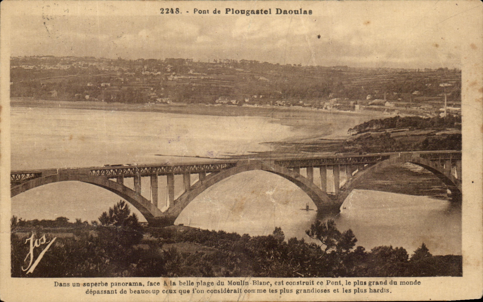 CPA Pont de Plougastel Daoulas 