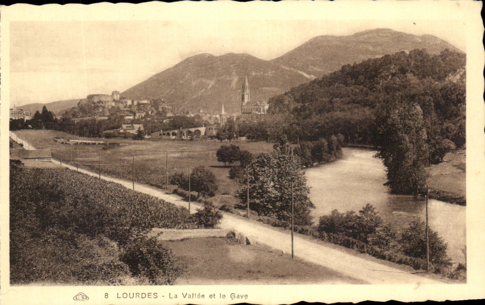 CPA Lourdes La Vallee et le Gave