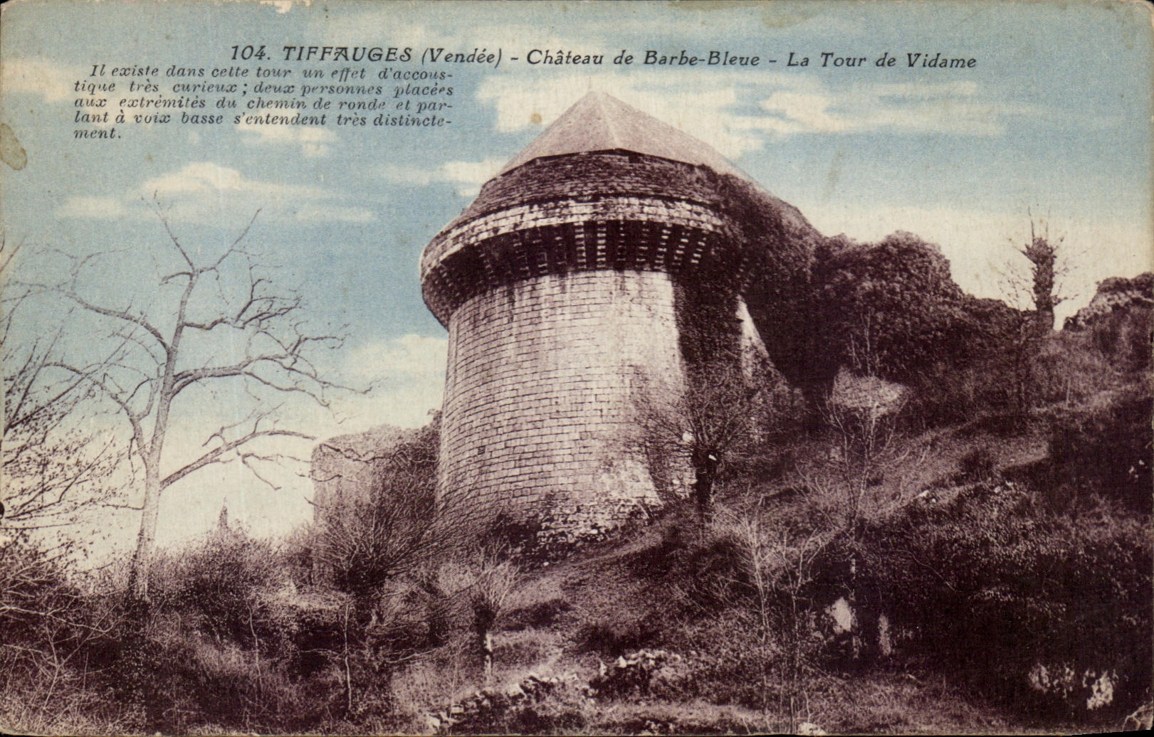 CPA Tiffauges Chateau de Barbe Bleue La Tour de Vidame