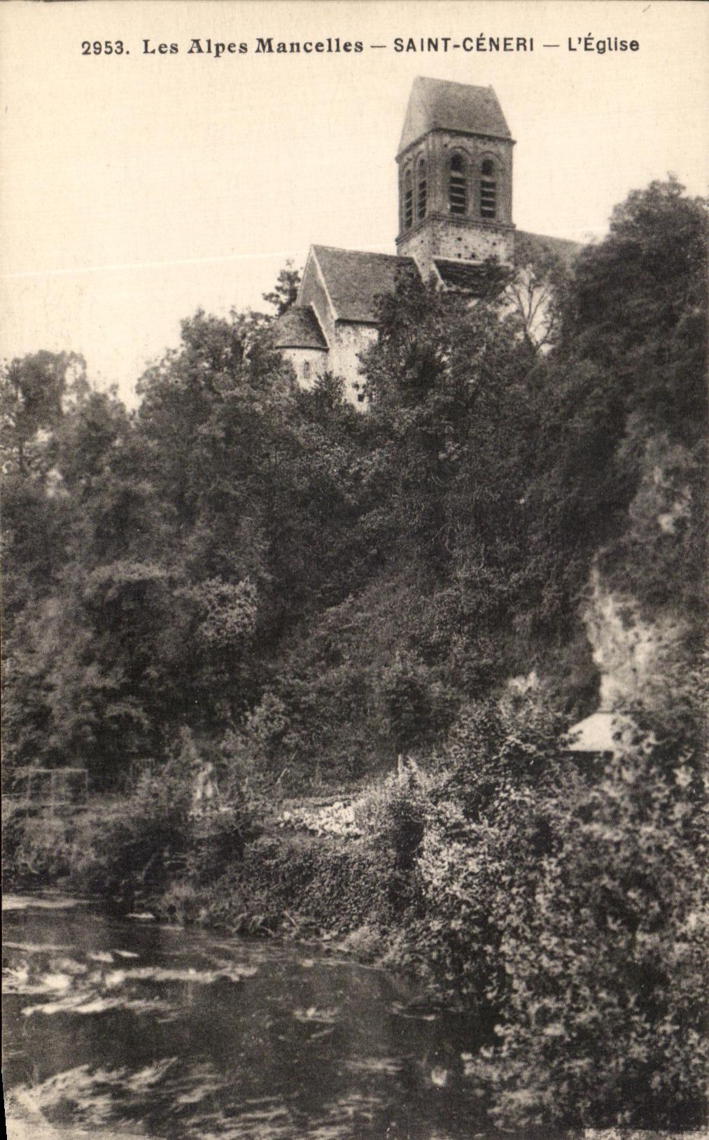 CPA the Alps Mancelles Saint Ceneri the Church