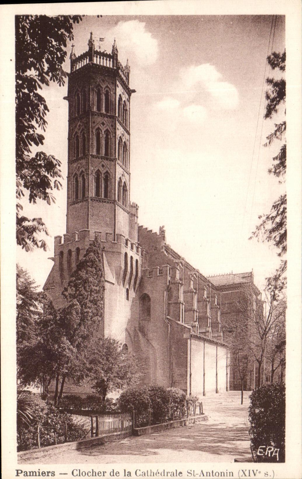 CPA Pamiers Clocher de la Cathedrale St Antonin