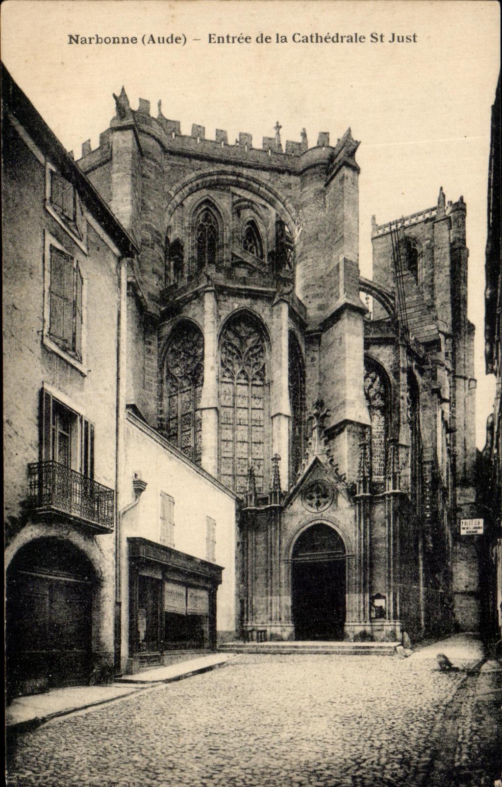 Entrada de CPA Narbonne del St de la catedral apenas